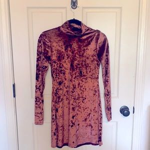 Crushed Velvet Mini-dress